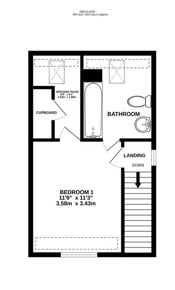 Floorplan for Greenaways, Ebley, Stroud