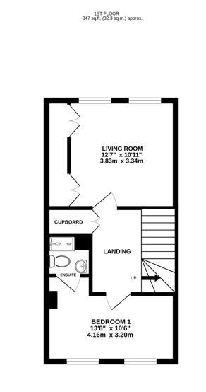 Floorplan for Charles Almond Close, Great Oldbury, Stonehouse