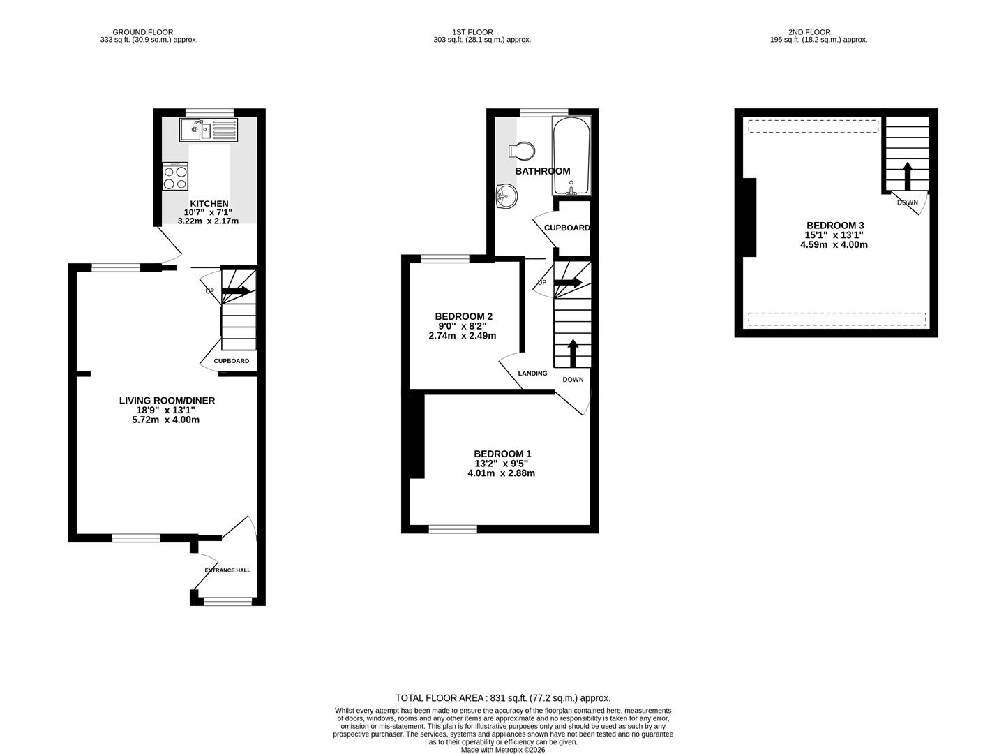 Floorplan for High Street, Arlingham