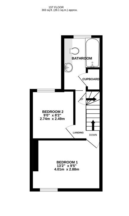 Floorplan for High Street, Arlingham
