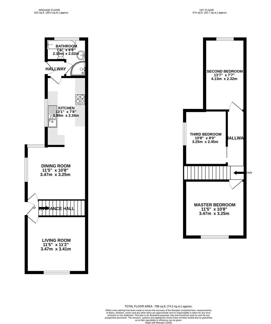 Floorplan for Melbourne Street East, Gloucester