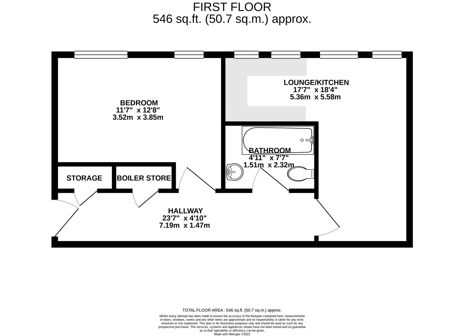 Floorplan for Barge Arm East, The Docks, Gloucester