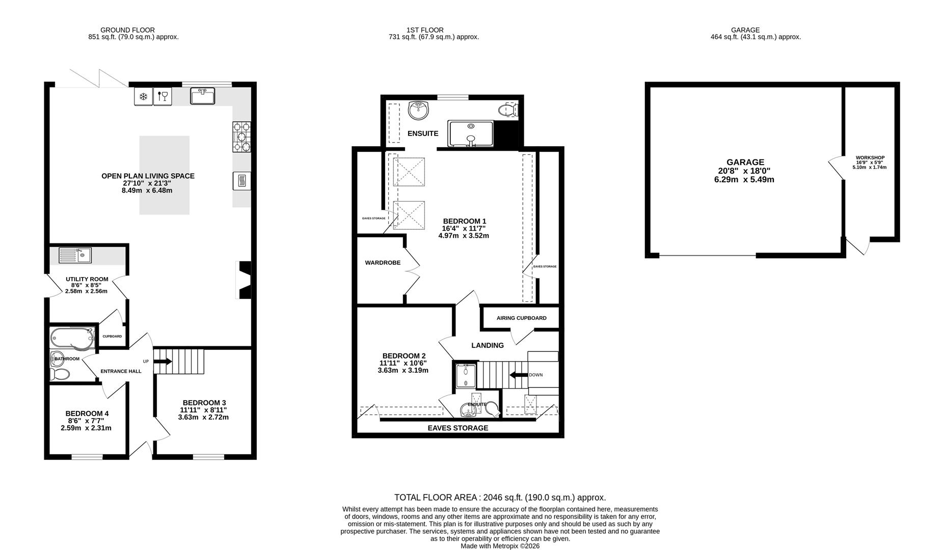 Floorplan for Ryelands Road, Stonehouse