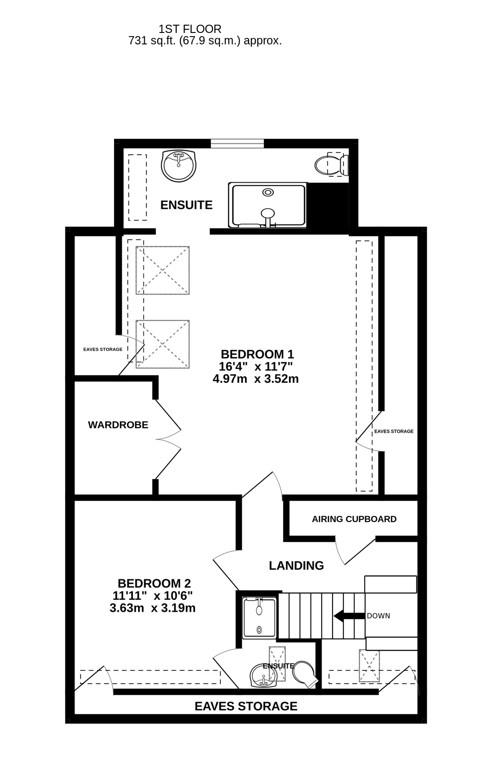 Floorplan for Ryelands Road, Stonehouse