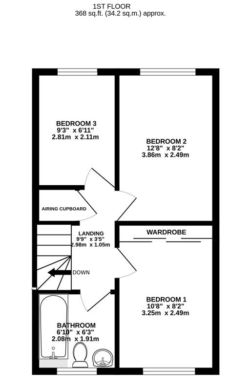 Floorplan for Bradestones Way, Eastington, Stonehouse