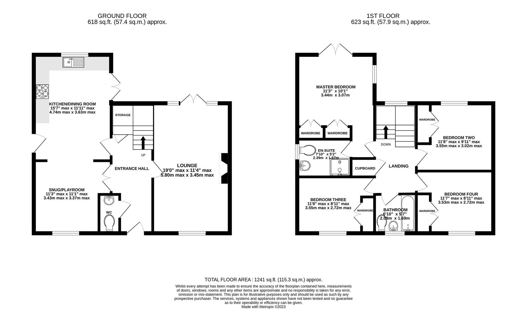 Floorplan for Kaskelot Way, Hempsted, Gloucester