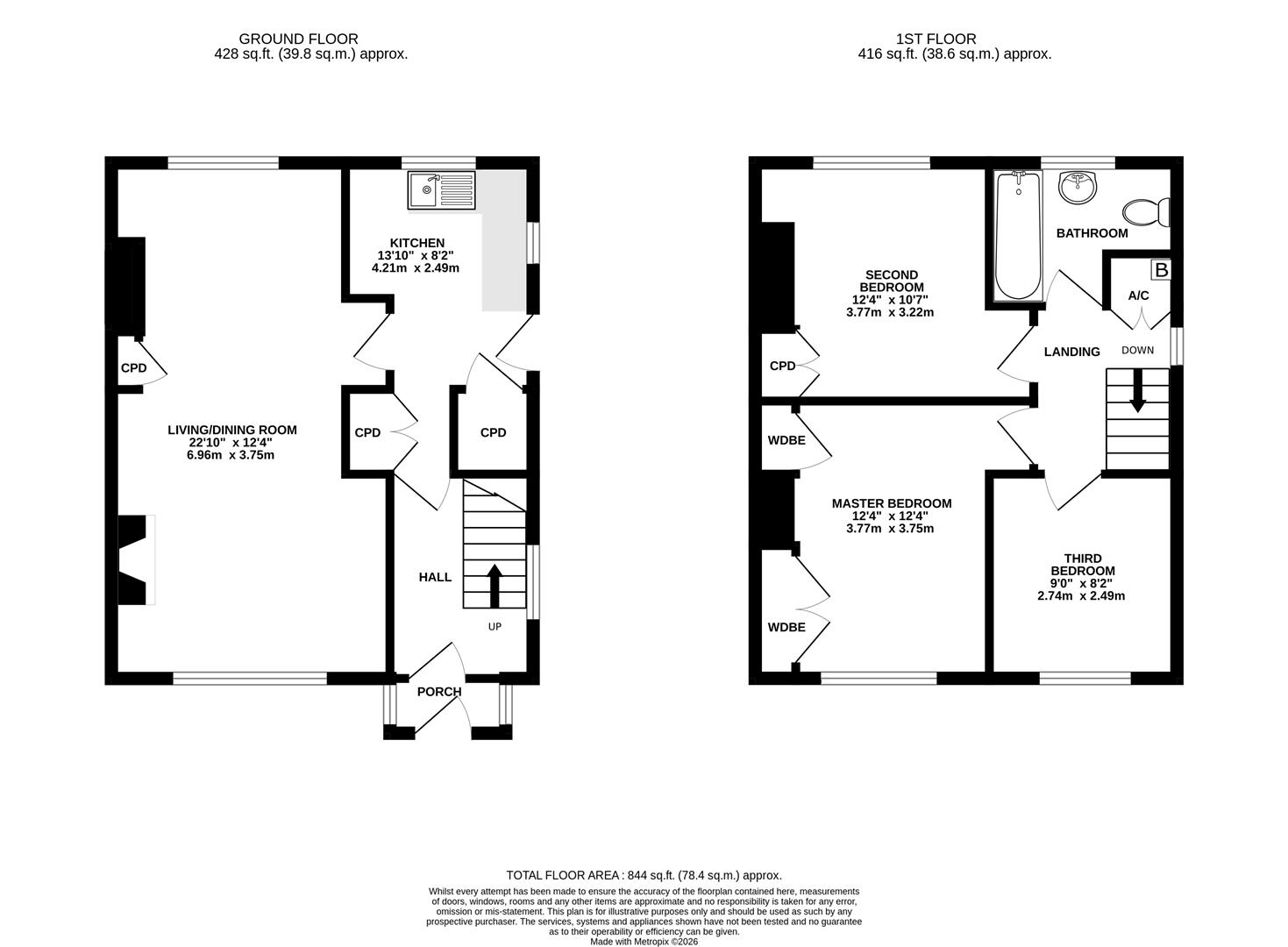 Floorplan for St. Lawrence Road, Barnwood