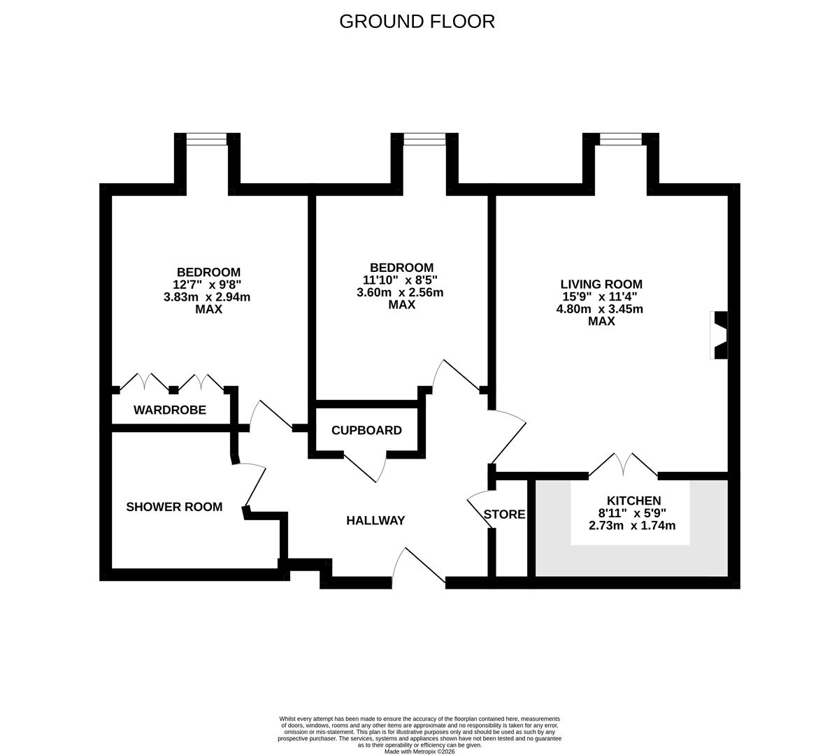 Floorplan for Daffodil Court, Newent