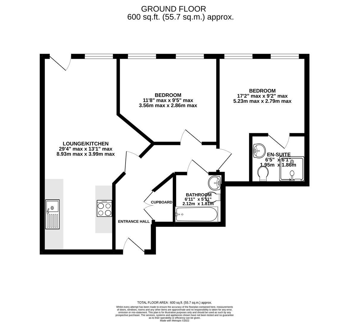 Floorplan for Double Reynolds, The Docks, Gloucester