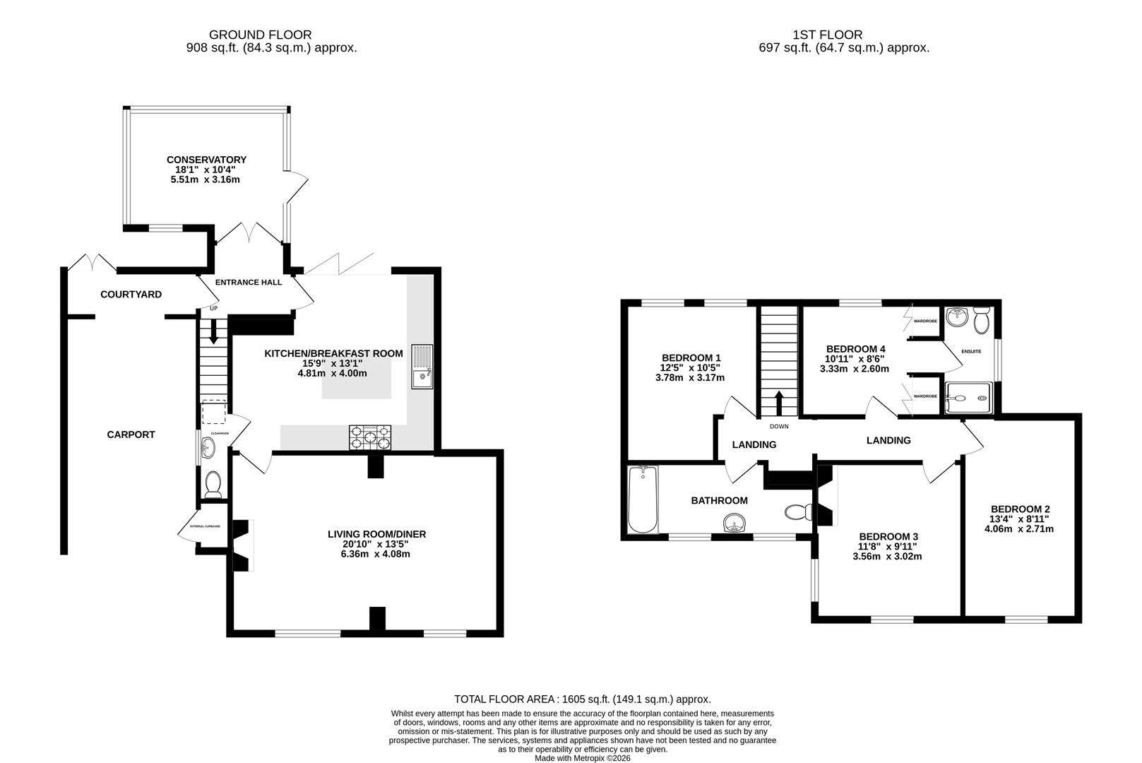 Floorplan for Alkerton, Eastington, Stonehouse