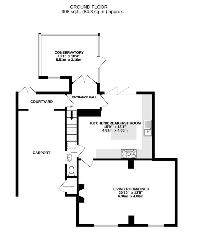Floorplan for Alkerton, Eastington, Stonehouse