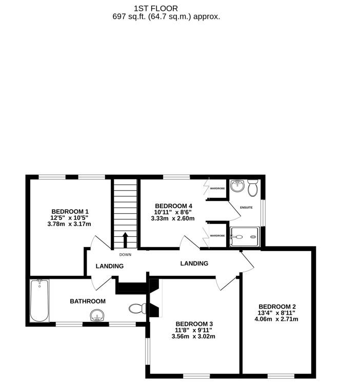 Floorplan for Alkerton, Eastington, Stonehouse
