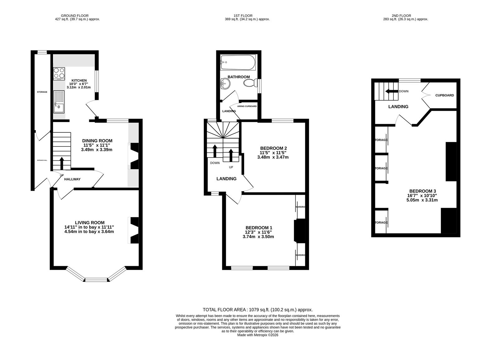 Floorplan for Uplands Road, Stroud