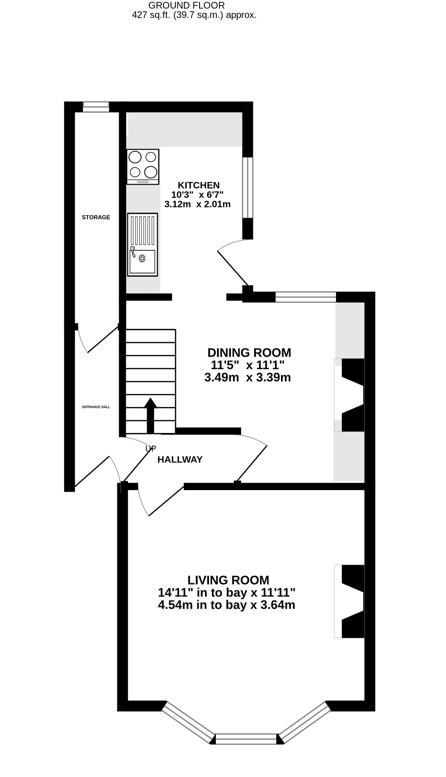 Floorplan for Uplands Road, Stroud