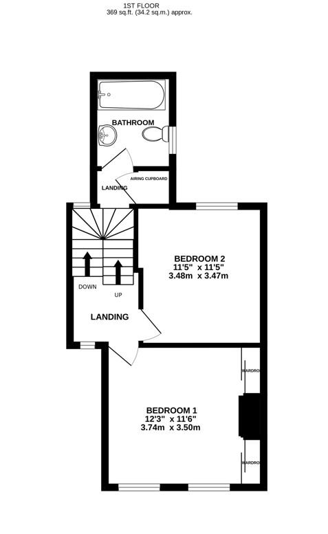 Floorplan for Uplands Road, Stroud