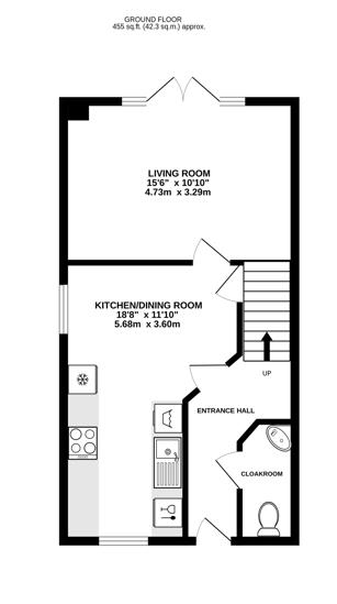 Floorplan for Charles Almond Close, Great Oldbury, Stonehouse
