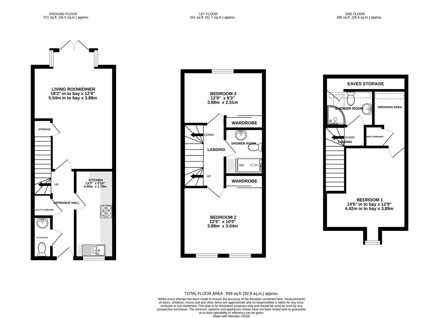 Floorplan for Blackwell Close, Stonehouse