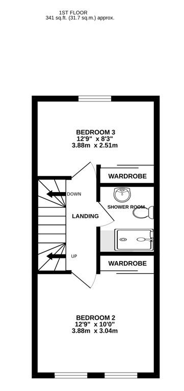Floorplan for Blackwell Close, Stonehouse