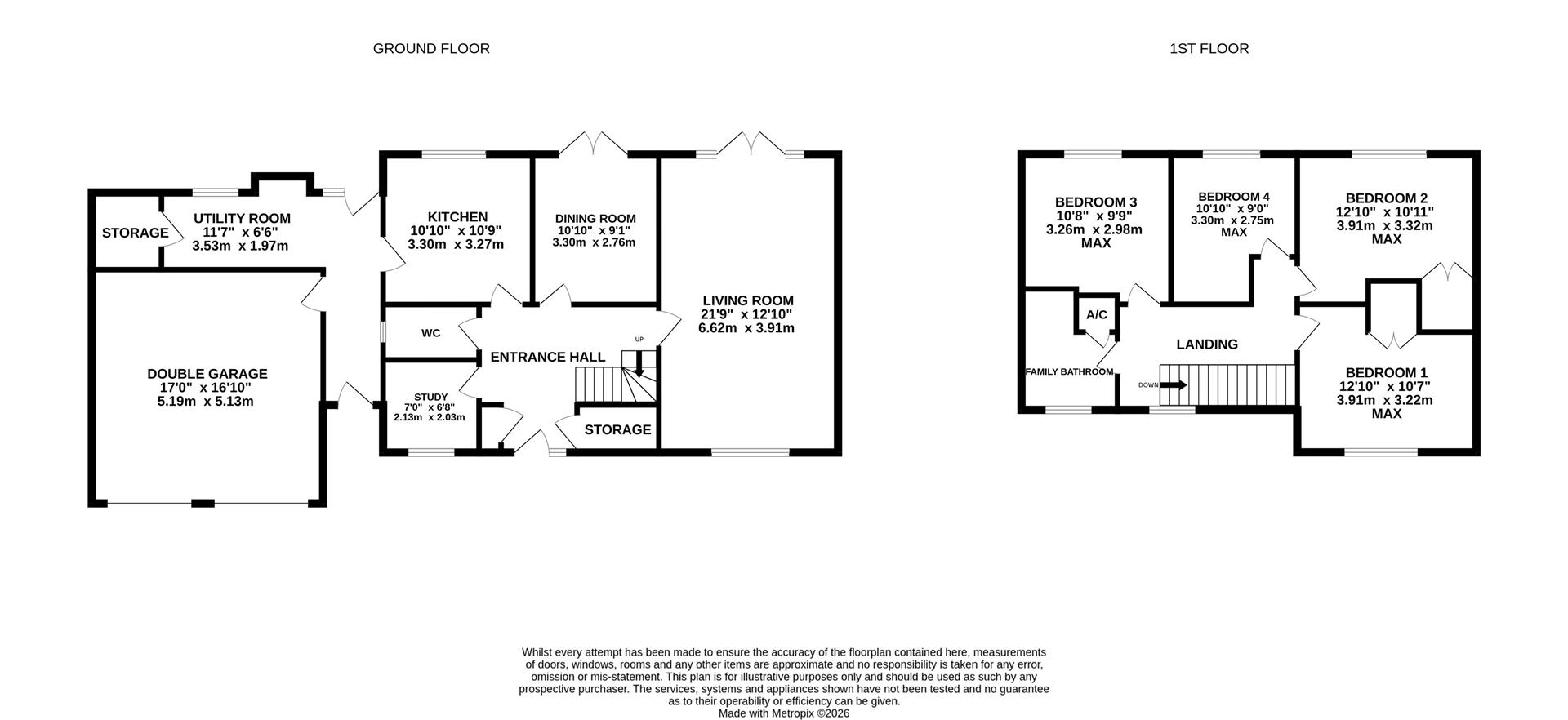 Floorplan for Oakridge, Highnam, Gloucester