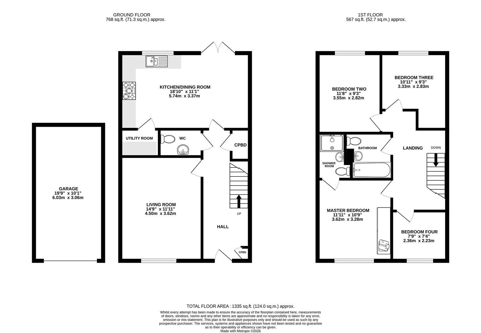 Floorplan for Annatto Close, Brockworth, Gloucester