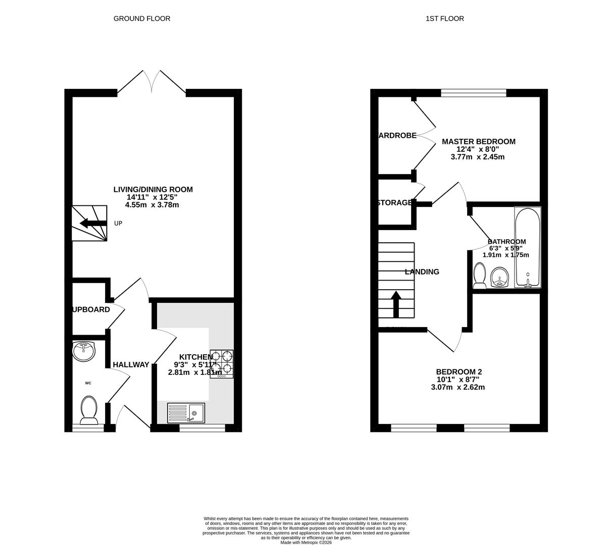 Floorplan for Harness Close, Hempsted, Gloucester