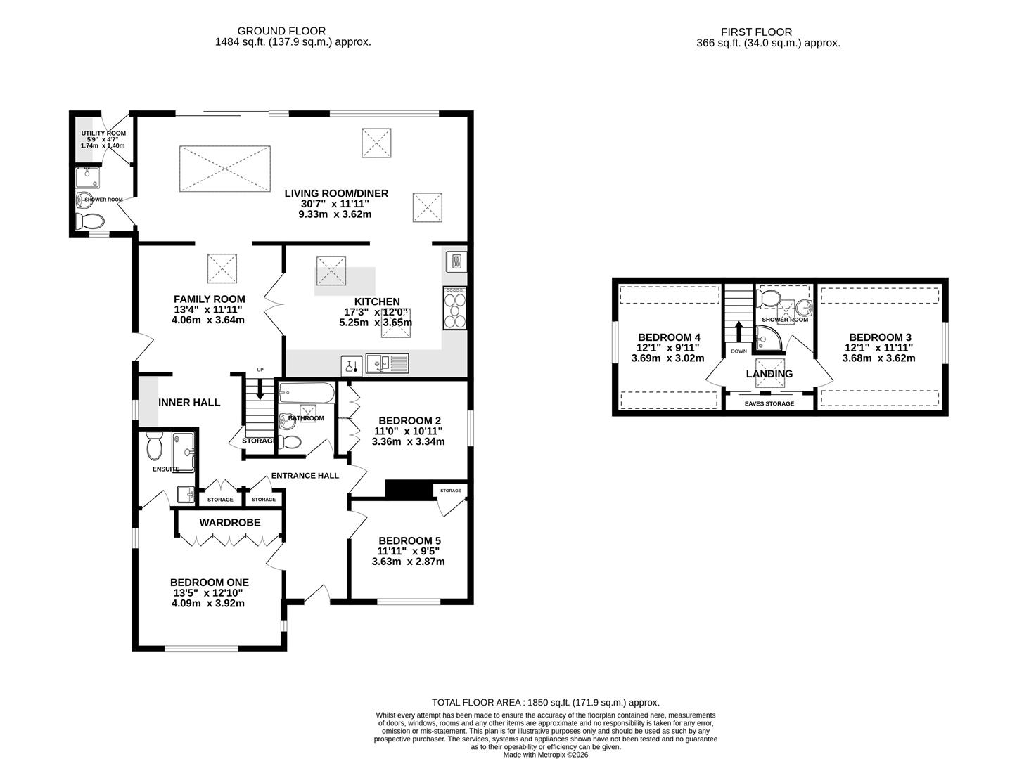 Floorplan for Quietways, Stonehouse
