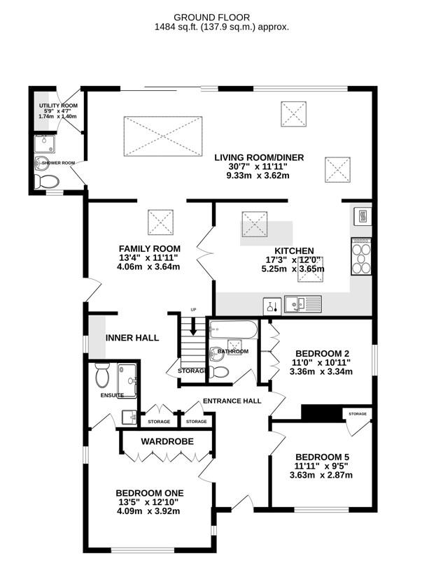 Floorplan for Quietways, Stonehouse