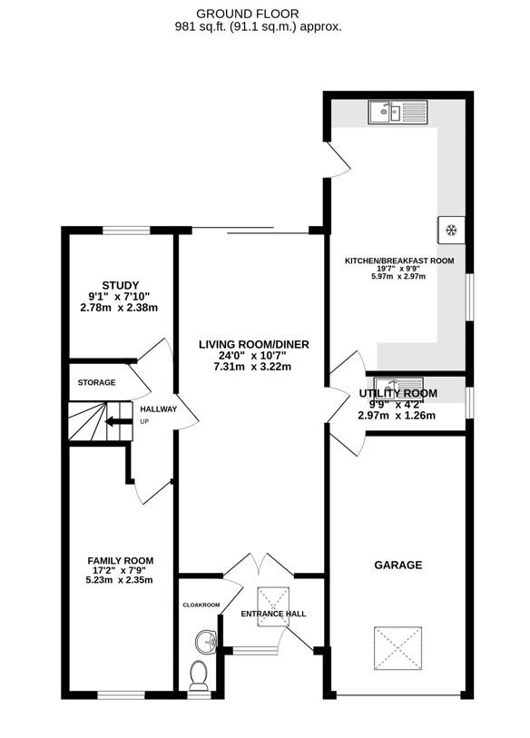 Floorplan for Lake Lane, Frampton On Severn, Gloucester
