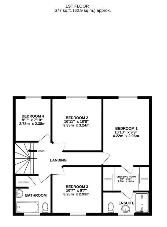 Floorplan for Lake Lane, Frampton On Severn, Gloucester