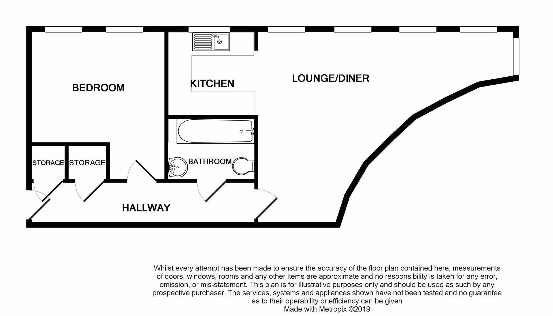 Floorplan for Barge Arm East, The Docks, Gloucester