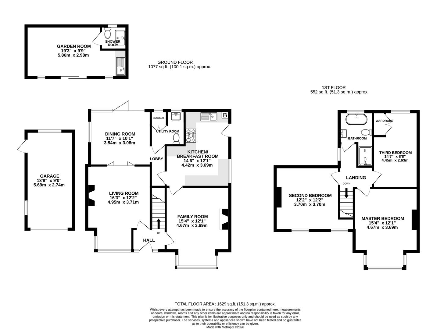 Floorplan for Green Lane, Hucclecote, Gloucester