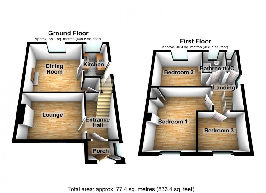 Floorplan for Cefn Road, Blackwood, NP12