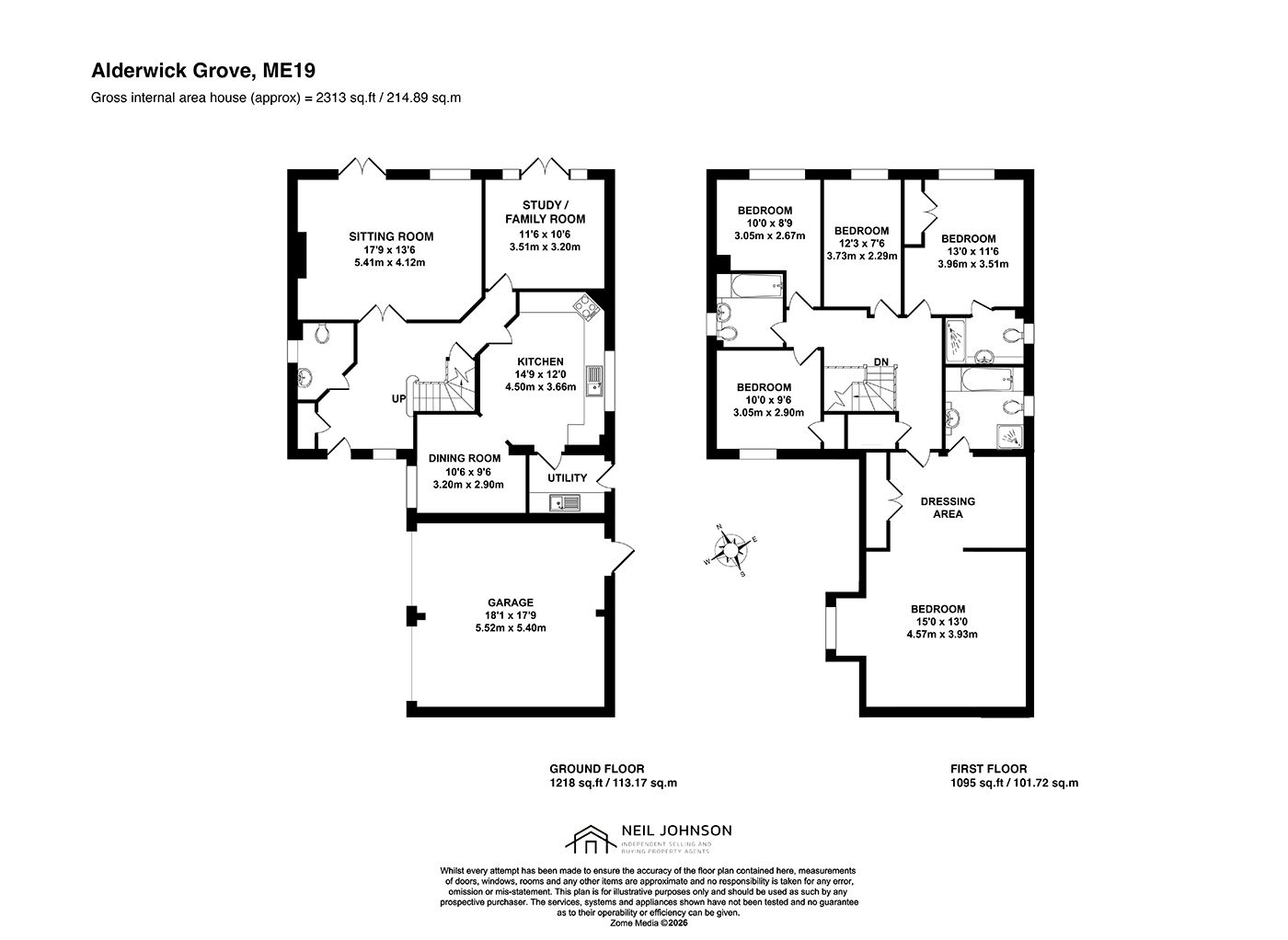 Floorplan for Alderwick Grove, Kings Hill, West Malling, ME19 4GB