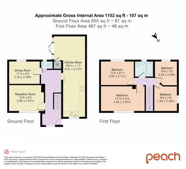 Floorplan for Amesbury Close, Swindon, SN2