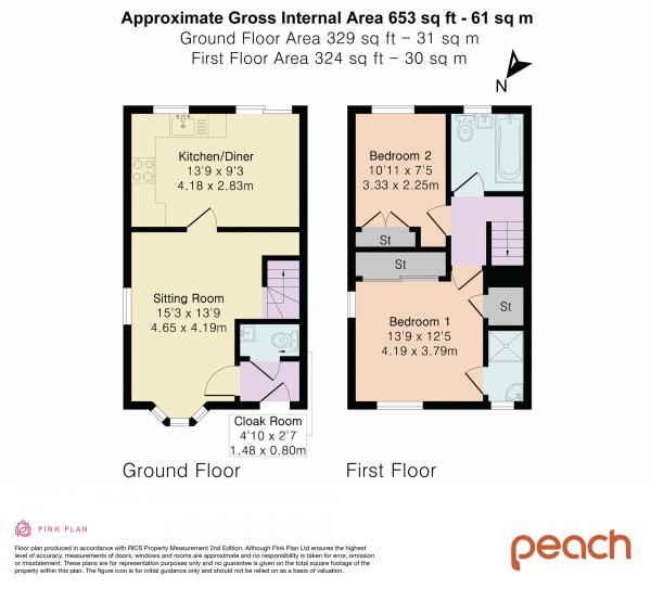 Floorplan for St. Austell Way, Swindon, SN2