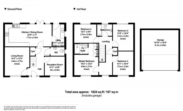 Floorplan for Diamond Crescent, Swindon, SN25