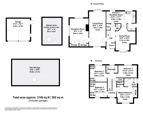 Floorplan for The Bramptons, Shaw, SN5