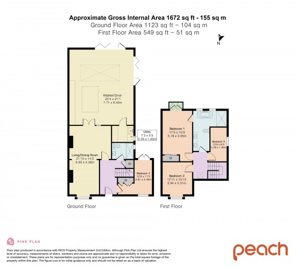 Floorplan for Marlborough Road, Swindon, SN3