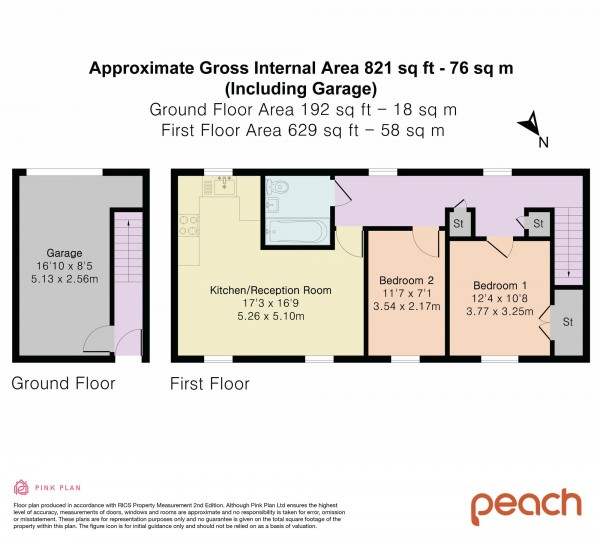 Floorplan for Elgar Close, Swindon, SN25