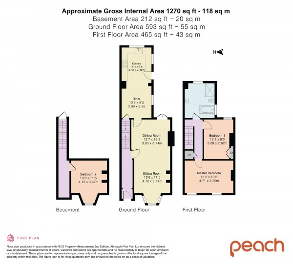 Floorplan for Avenue Road, Swindon, SN1