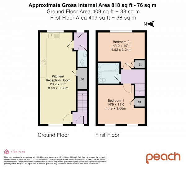 Floorplan for Toynbee Avenue, Tadpole Garden Village, SN25