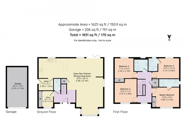 Floorplan for Parsons Place, Tadpole Garden Village, SN25