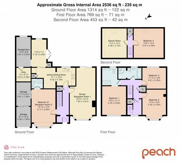 Floorplan for Grange Drive, Swindon, SN3