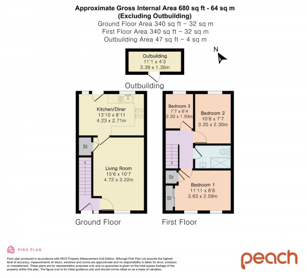 Floorplan for Bryony Way, Swindon, SN2
