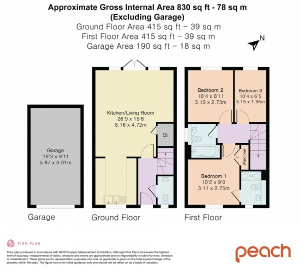 Floorplan for Augustus Close, Tadpole Garden Village, SN25