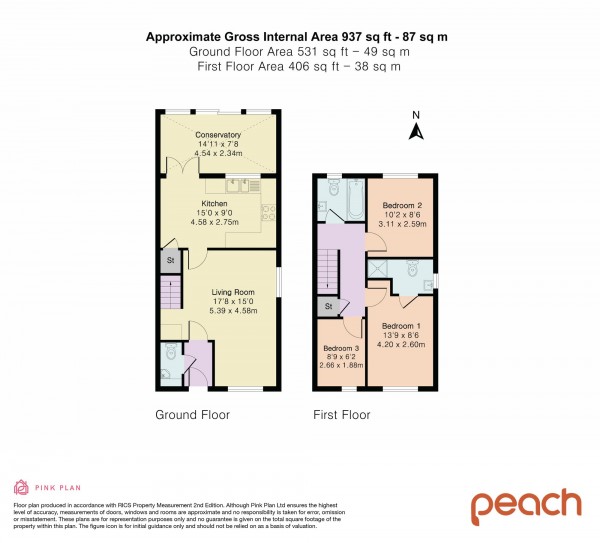 Floorplan for Clapham Close, Swindon, SN2