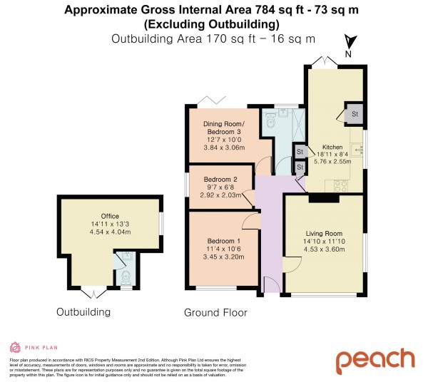 Floorplan for Dunraven Close, Swindon, SN3