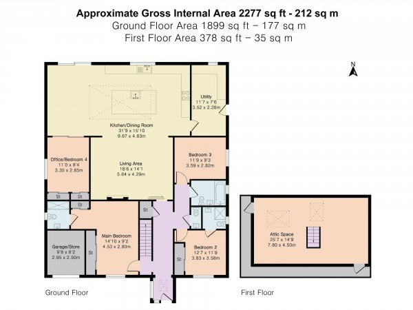 Floorplan for Carisbrook Terrace, Chiseldon, SN4