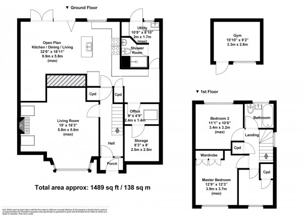 Floorplan for Canford Close, Swindon, SN3