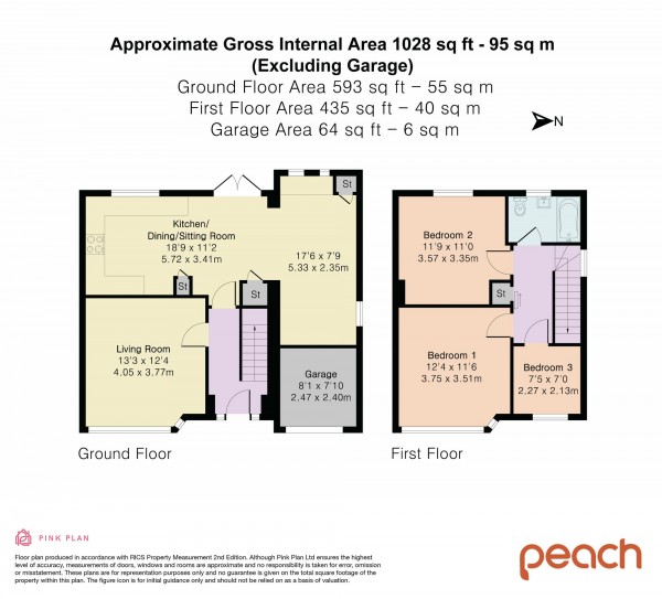 Floorplan for Tenzing Gardens, Swindon, SN25